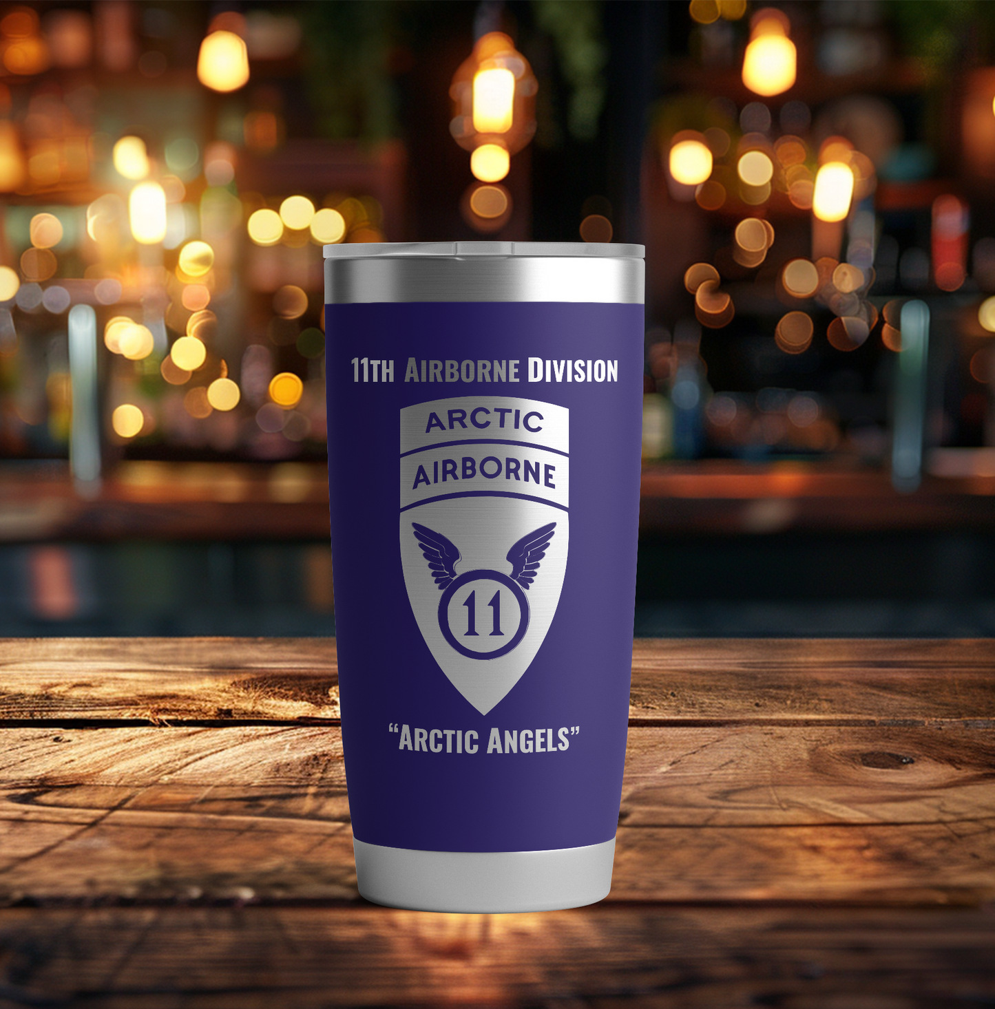 20oz, US Army, 11th Airborne Division Tumbler