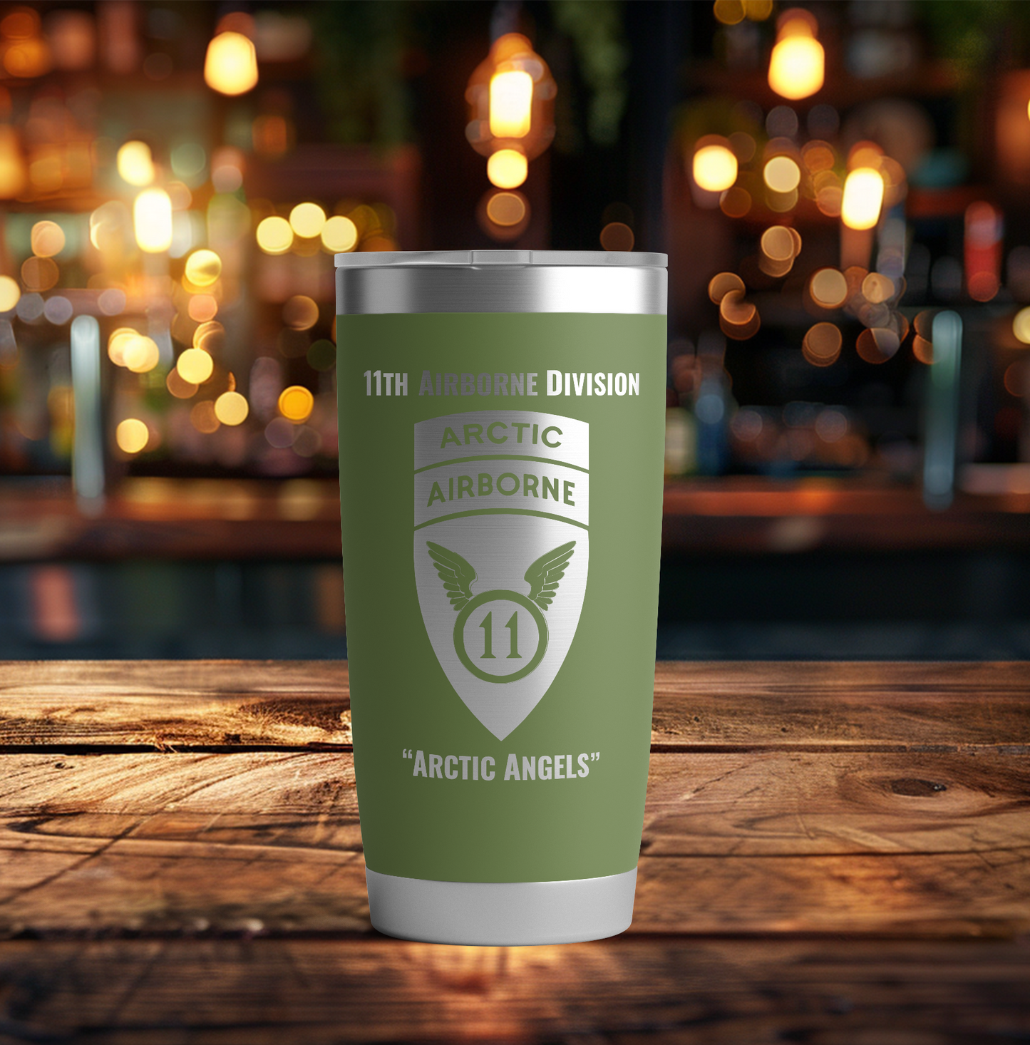20oz, US Army, 11th Airborne Division Tumbler