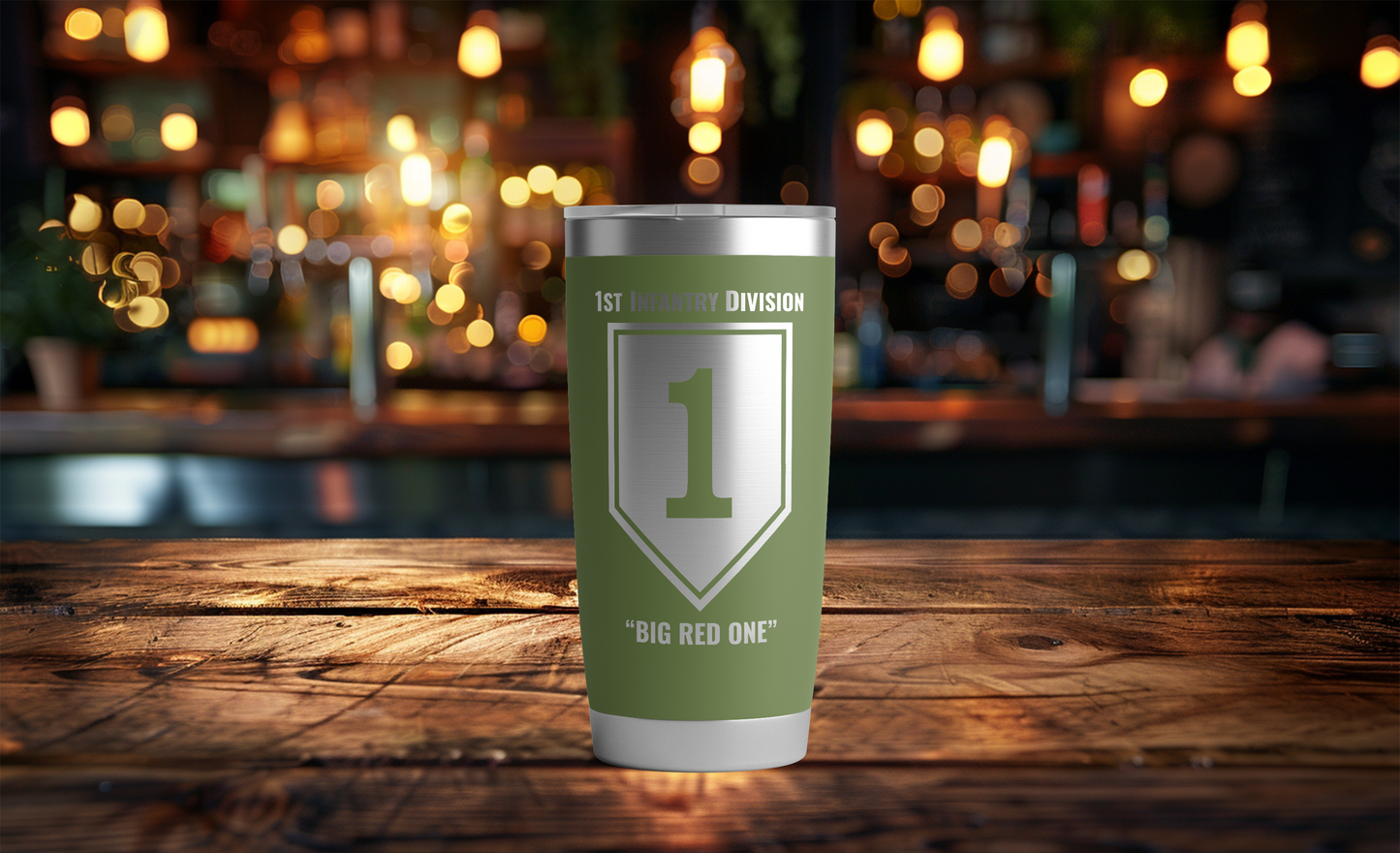 20oz, US Army, 1st Infantry Division Tumbler