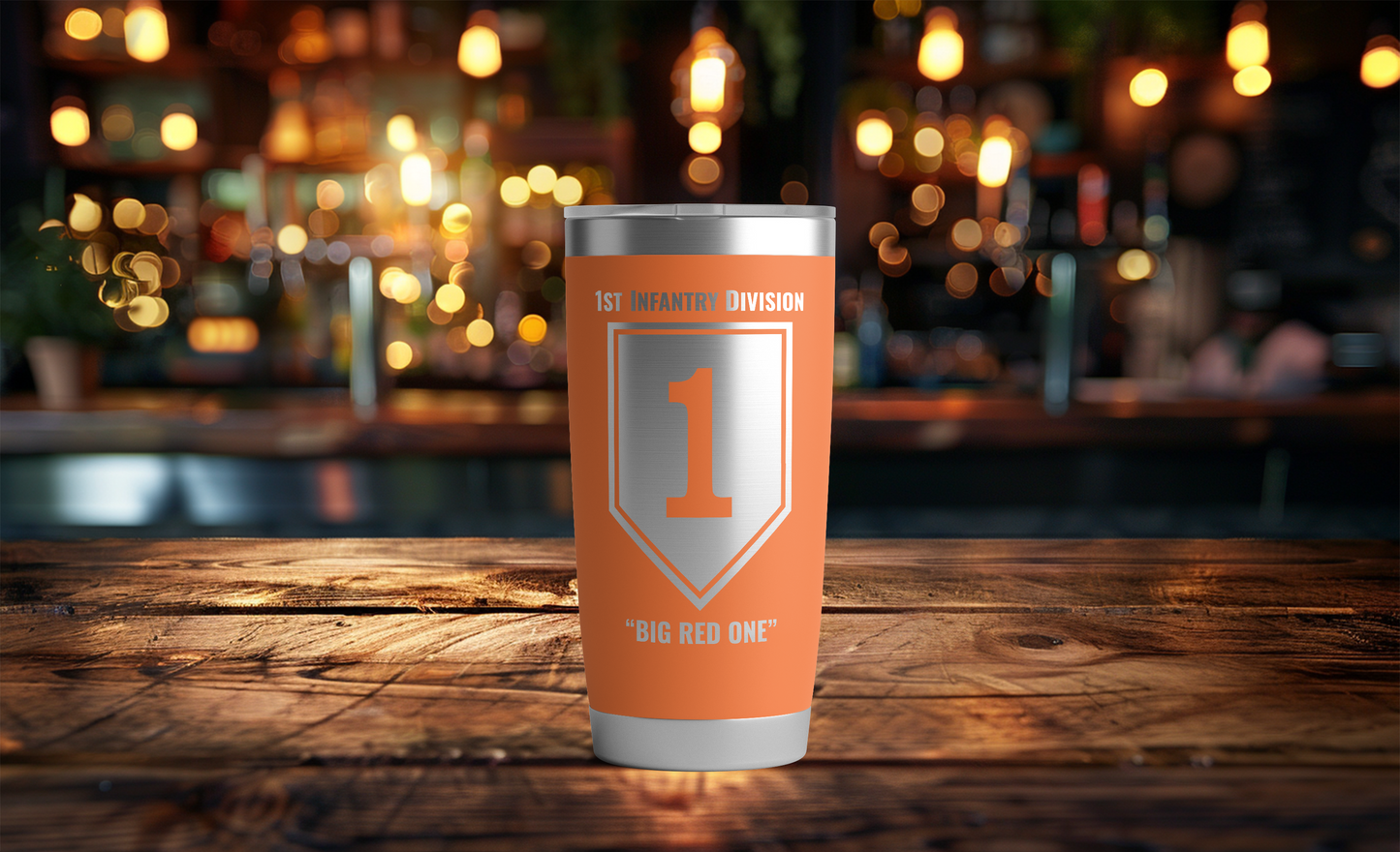 20oz, US Army, 1st Infantry Division Tumbler