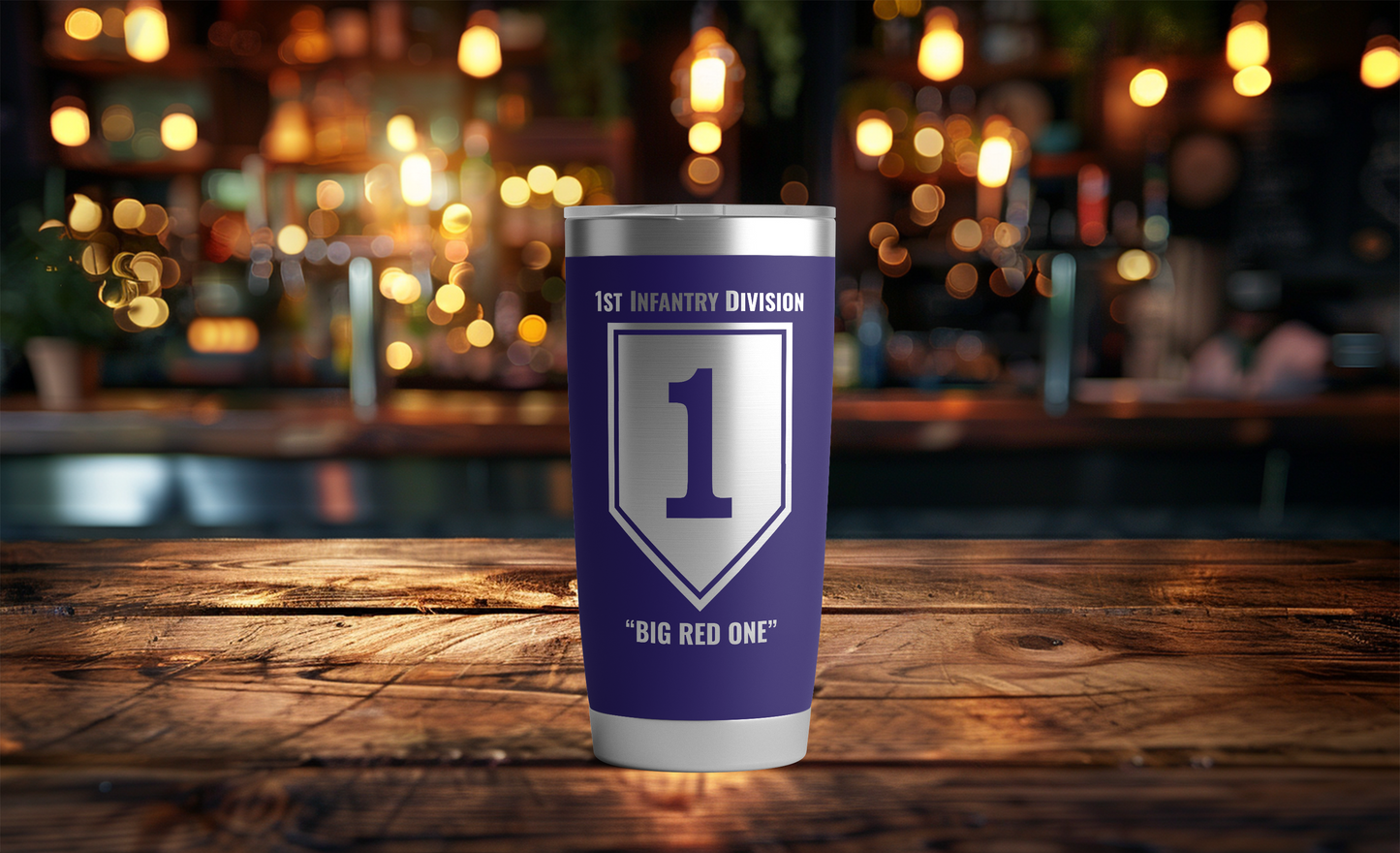 20oz, US Army, 1st Infantry Division Tumbler