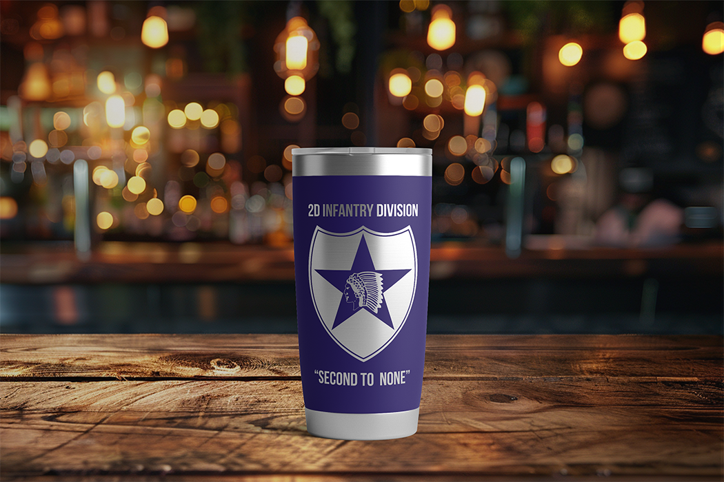 20oz, US Army, 2nd Infantry Division Tumbler