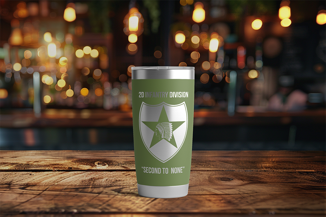 20oz, US Army, 2nd Infantry Division Tumbler