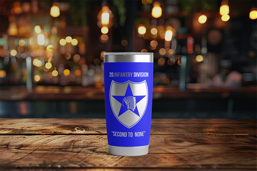 20oz, US Army, 2nd Infantry Division Tumbler