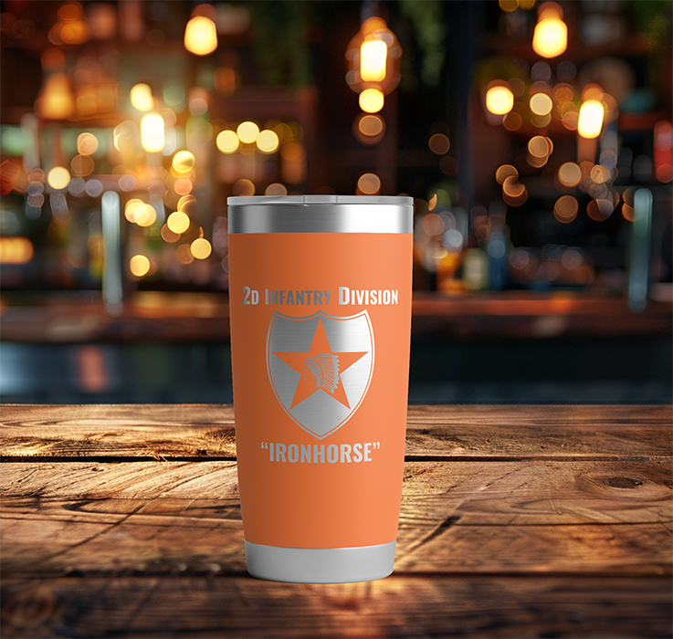 20oz, US Army, 2nd Infantry Division Tumbler