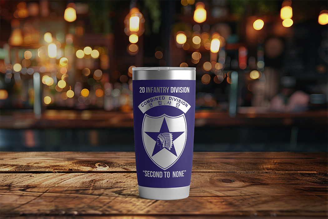 20oz, US Army, 2nd Infantry Division Tumbler