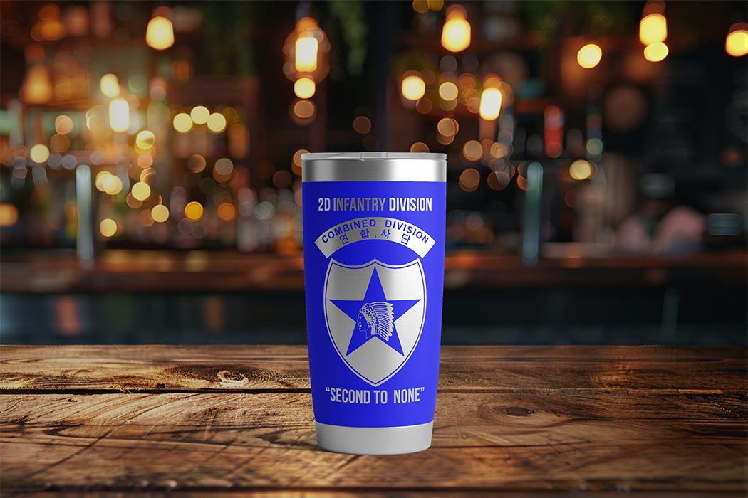 20oz, US Army, 2nd Infantry Division Tumbler