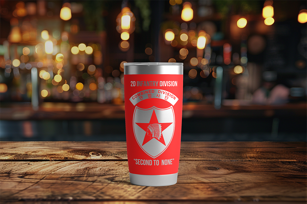 20oz, US Army, 2nd Infantry Division Tumbler