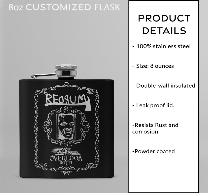 8oz Customizable Flask