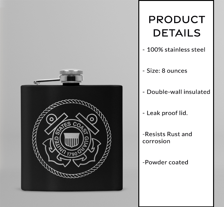 8oz Customizable Flask