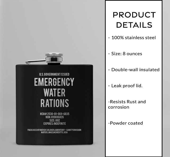 8oz Customizable Flask