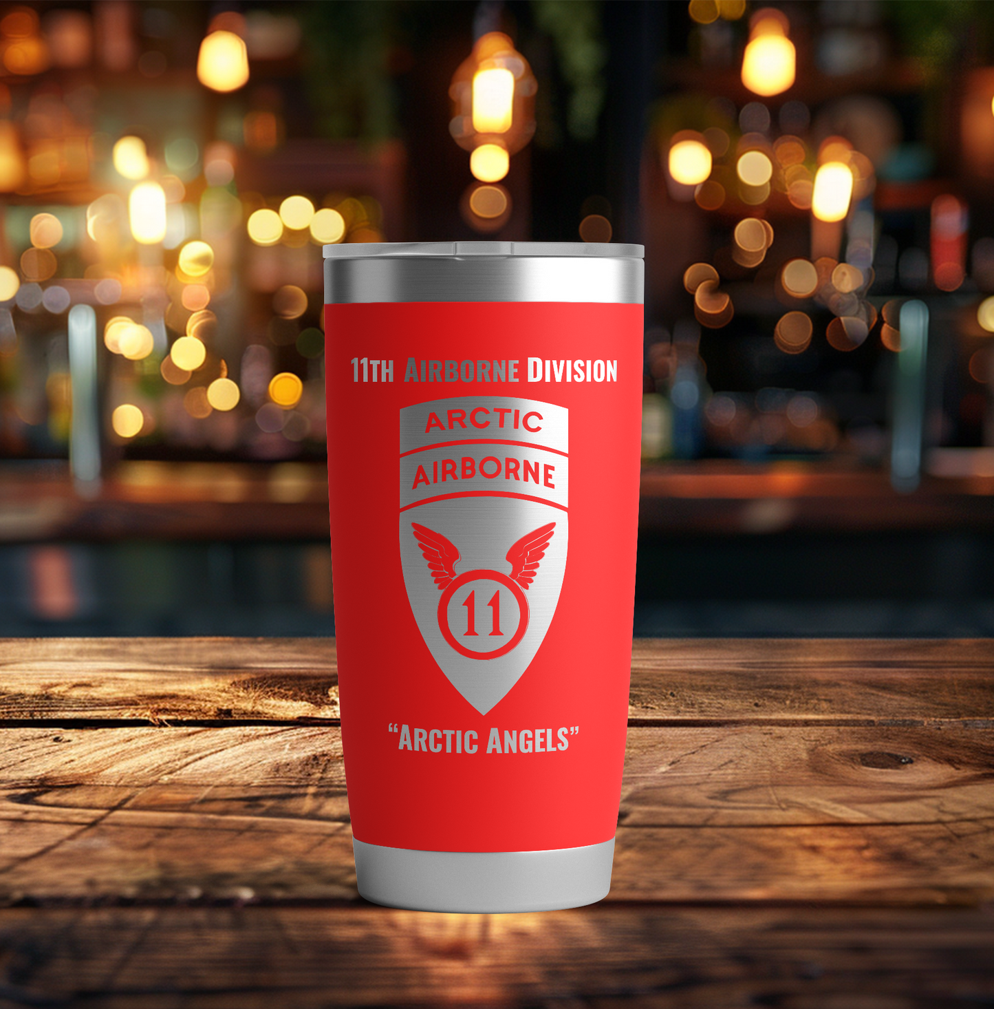 20oz, US Army, 11th Airborne Division Tumbler