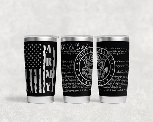 US Military Full Wrap Tumblers